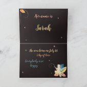 Faire-part de naissance petite fée 招待状 (内部)