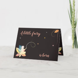 Faire-part de naissance petite fée 招待状