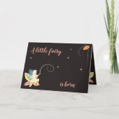 Faire-part de naissance petite fée 招待状 (正面)