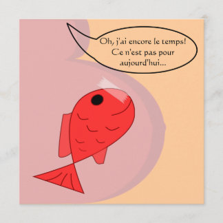 Faire-part de naissance "poisson d'avril" 案内状
