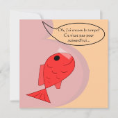 Faire-part de naissance "poisson d'avril" 案内状 (正面)