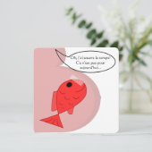Faire-part de naissance "poisson d'avril" 案内状 (スタンド正面)