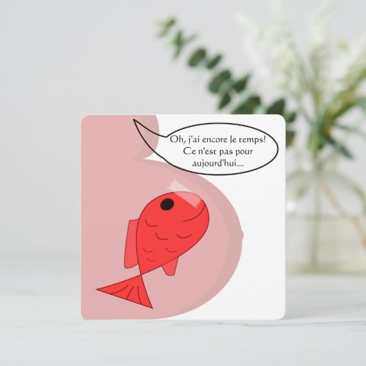 Faire-part de naissance "poisson d'avril" 案内状 (スタンド正面)