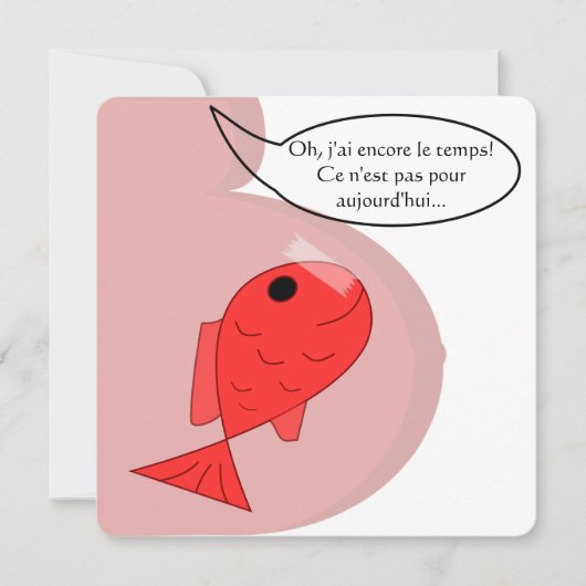 Faire-part de naissance "poisson d'avril" 案内状 (正面)