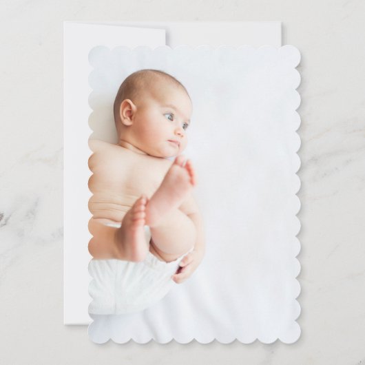 Faire-Part de naissance Poudré - Arthur 招待状 (裏面)