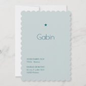 Faire-Part de naissance Poudré - Gabin 招待状 (正面)