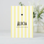 Faire part de naissance Riviera Jaune et Noir セーブザデート (スタンド正面)