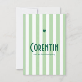 Faire part de naissance Riviera Vert  セーブザデート