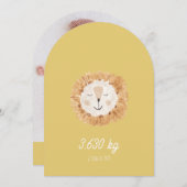 Faire part de naissance simple Petit Lion 招待状 (正面/裏面)