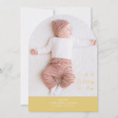 Faire part de naissance simple Petit Lion 招待状 (裏面)