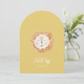 Faire part de naissance simple Petit Lion 招待状 (スタンド正面)