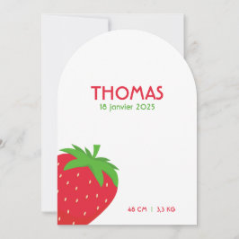 Faire-part de naissance Thomas 招待状