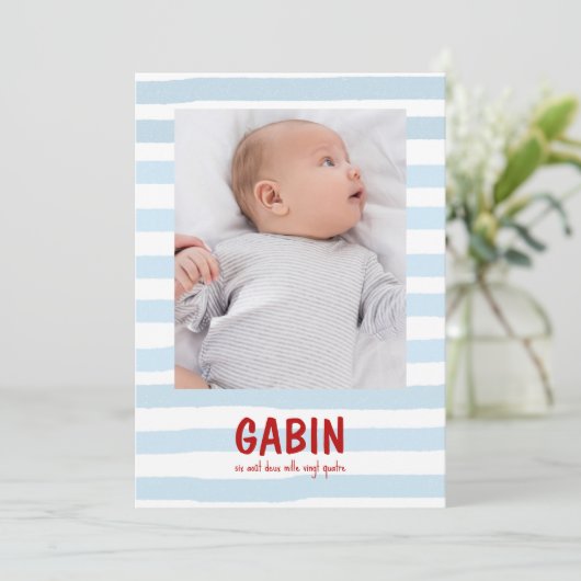 Faire-Part Gabin 招待状 (スタンド正面)