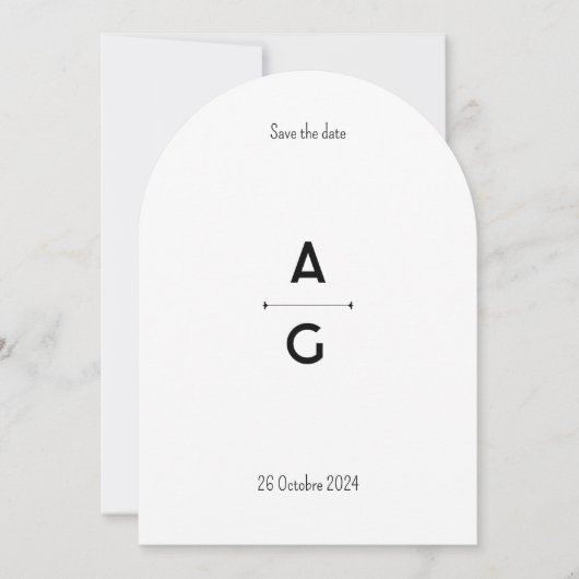 Faire Part "Lettrus" 招待状 (正面)