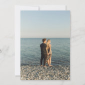 Faire-Part Mariage Avec Photo  招待状 (裏面)