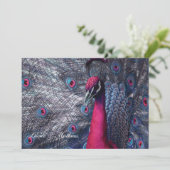 Faire-part mariage Paon 招待状 (スタンド正面)