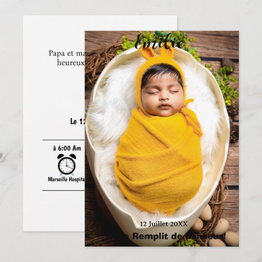 Faire partie de Renaissance belle d'amour 案内状 (正面/裏面)