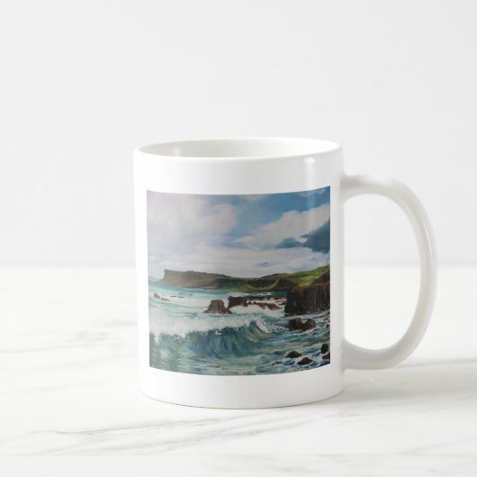 Fairhead、Ballycastle北アイルランド- J. Casey コーヒーマグカップ (右)