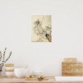 Fairies away, 1908, Vintage Fairy Art ポスター (キッチン)