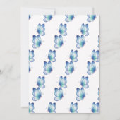 Fairies Butterflies First Birthday Invitation 招待状 (裏面)