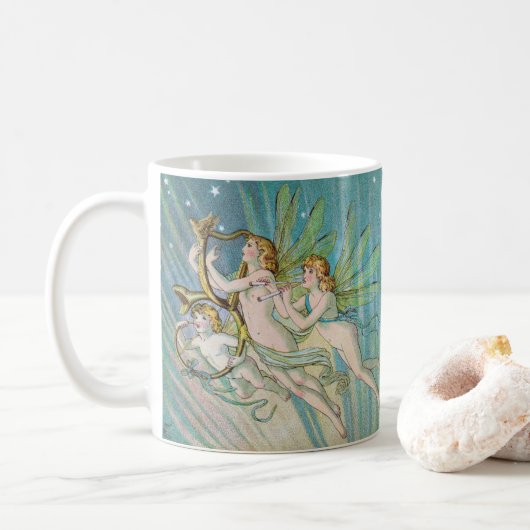 “ Fairies ” , E. Gertrude Thomson コーヒーマグカップ (ドーナツ)