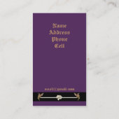 Fairies Realm Profileビジネスカード 名刺 (裏面)