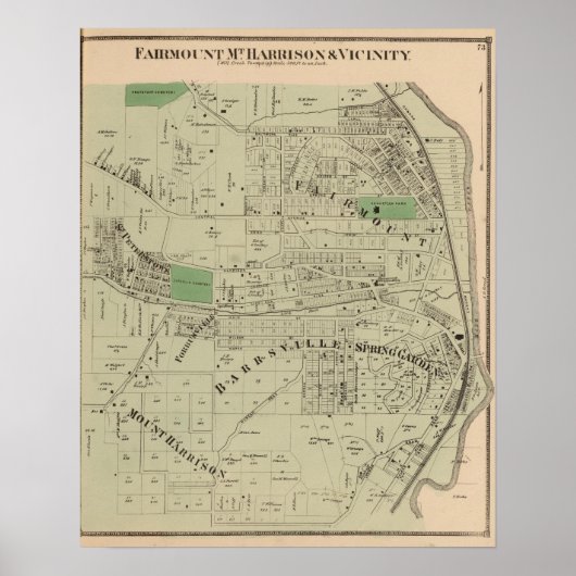 Fairmount, Mt Harrison, Ohio ポスター (正面)