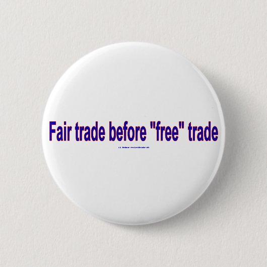 FairTradeBeforeFree 缶バッジ (正面)