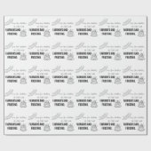 Fairways And Frosting Funny Golfer Birthday  ラッピングペーパー (フラット)