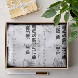 Fairways And Frosting Funny Golfer Birthday  薄葉紙