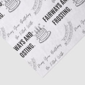 Fairways And Frosting Funny Golfer Birthday  薄葉紙 (詳細)