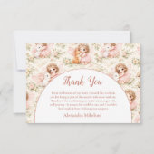 Fairy 1st Birthday Enchanted Garden サンキューカード (正面)