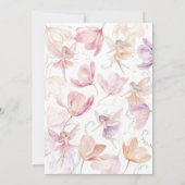 Fairy 1st Birthday Fairy Party Pink Peach Purple 招待状 (裏面)