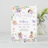 Fairy 1st Birthday Invitation 招待状 (スタンド正面)