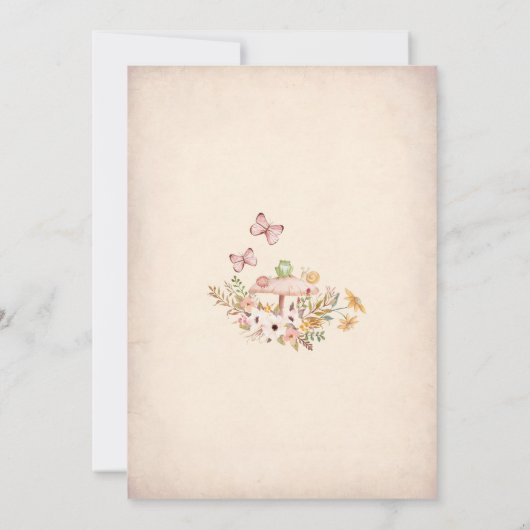 Fairy 1st Birthday Invitation 招待状 (裏面)