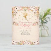 Fairy 1st Birthday Invitation 招待状 (スタンド正面)