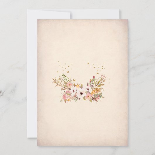 Fairy 1st Birthday Invitation 招待状 (裏面)