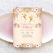 Fairy 1st Birthday Invitation 招待状