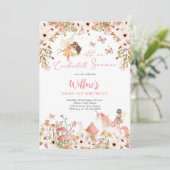 Fairy 1st Birthday Invitation 招待状 (スタンド正面)