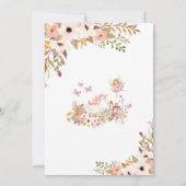 Fairy 1st Birthday Invitation 招待状 (裏面)