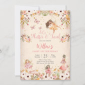 Fairy 1st Birthday Party Invitation 招待状 (正面)