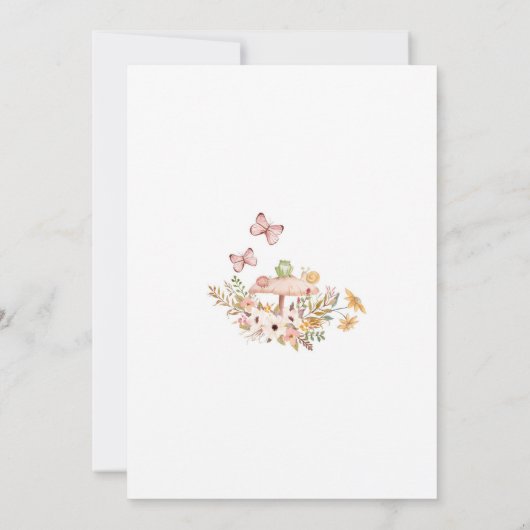 Fairy 1st Birthday Party Invitation 招待状 (裏面)