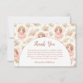 Fairy 1st Birthday Storybook サンキューカード (正面)