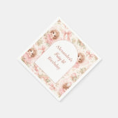 Fairy 1st Birthday Whimsical Garden スタンダードカクテルナプキン (角)