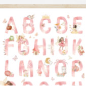 Fairy Alphabet ABC Poster Kids Room Decor ポスター