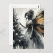 Fairy and Christmas Tree Glitch ポストカード (正面/裏面)