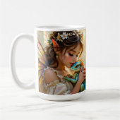 Fairy and Dragon Mystical Personalized コーヒーマグカップ (左)