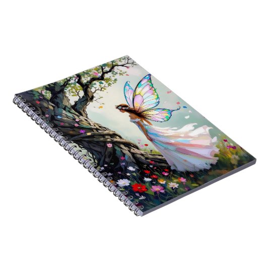 Fairy and Magical Vine Wrapped Tree ノートブック (右側)