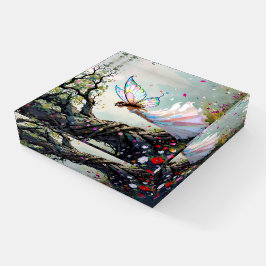 Fairy and Magical Vine Wrapped Tree ペーパーウェイト