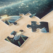 Fairy and Moon Enchanted Night Sky ジグソーパズル (側面)